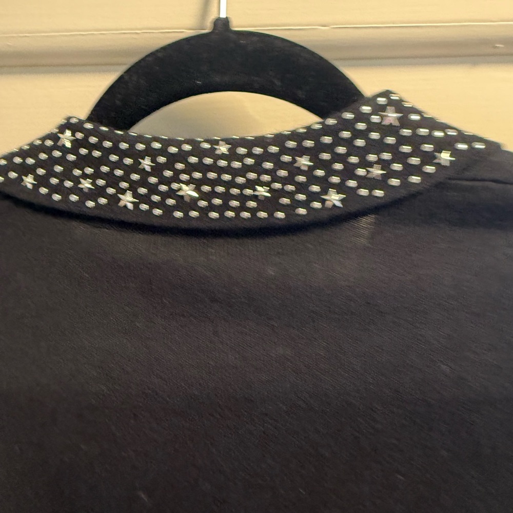 J.Society Black Cardigan with Studded Collar - Picture 5 of 7